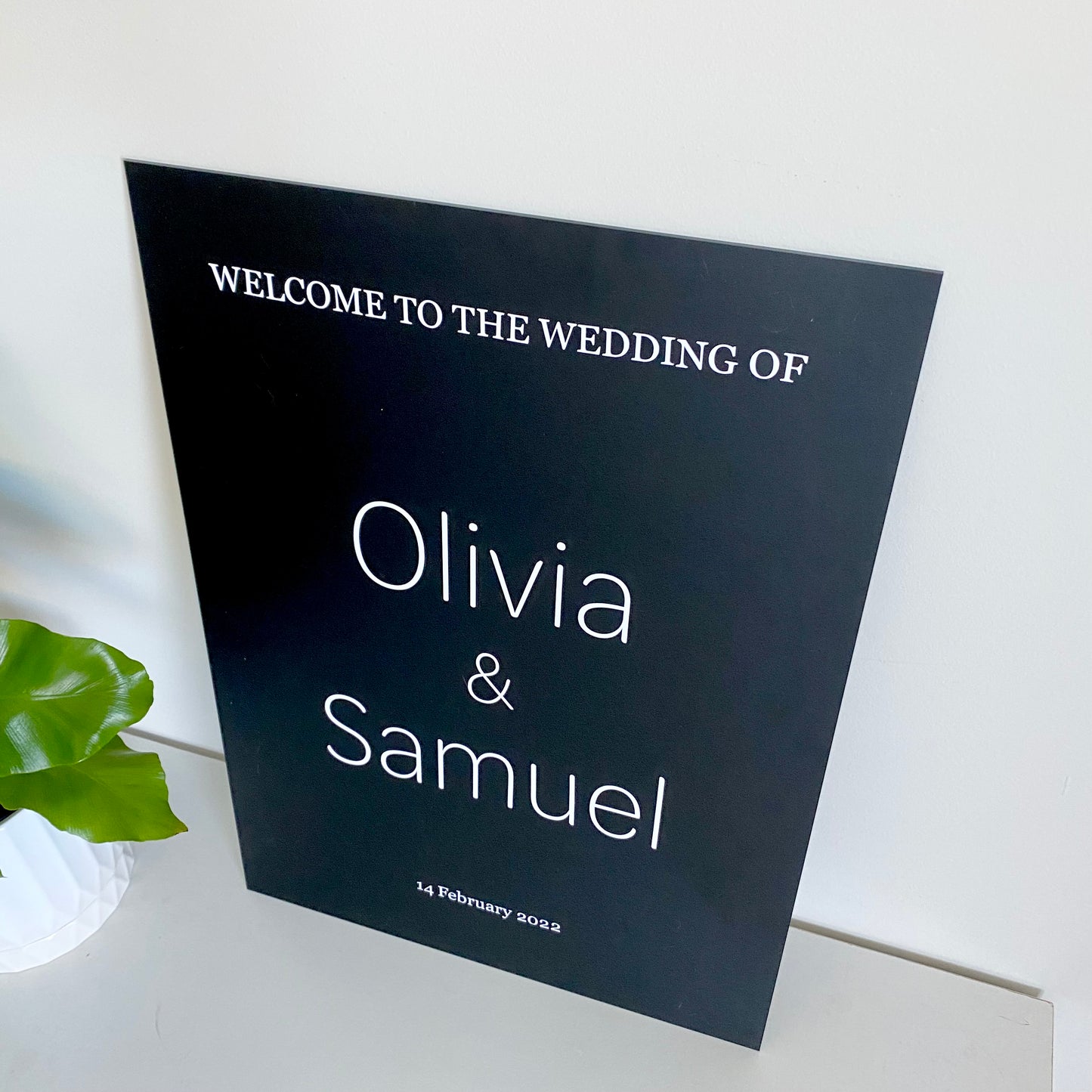 The Olivia wedding sign