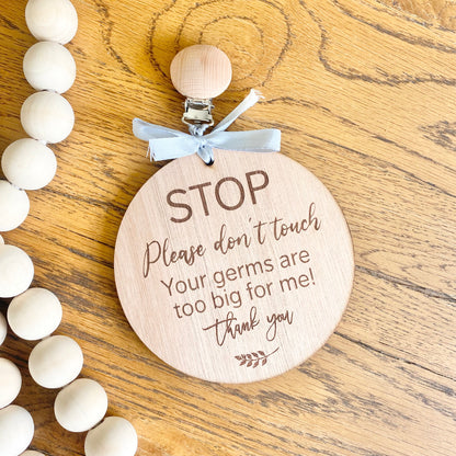 STOP Pram tag - Please don't touch