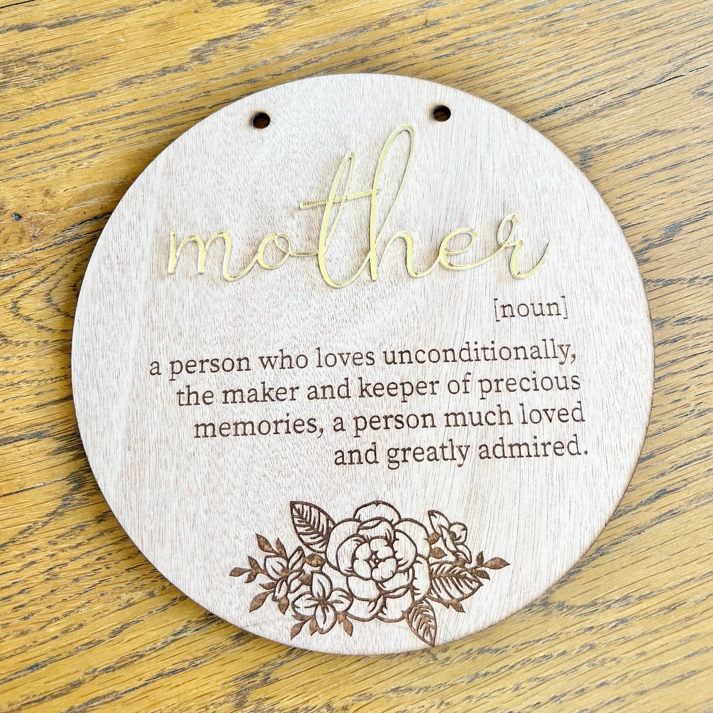 Mother noun plaque