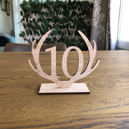 Rustic Antler Table Numbers - Younique Collective