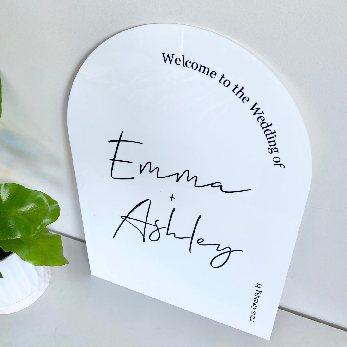 The Emma wedding sign