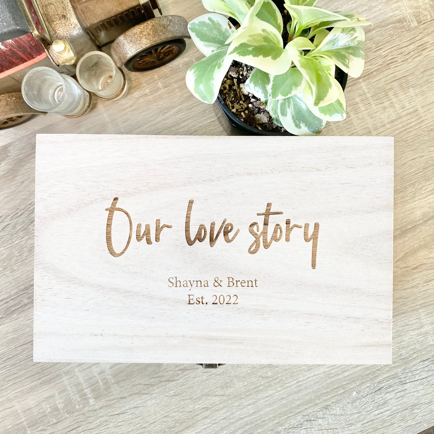 Our love story keepsake box