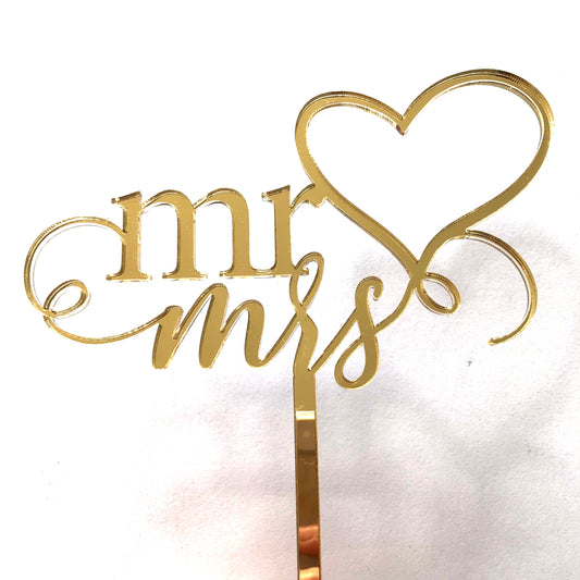 Mr & Mrs cake topper - Younique Collective