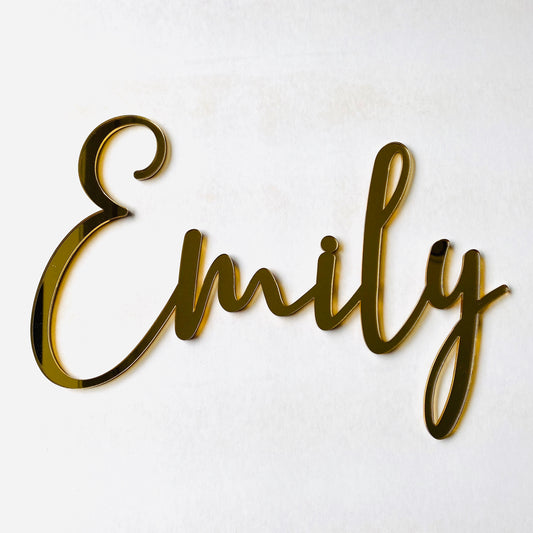 Acrylic name plaque - M