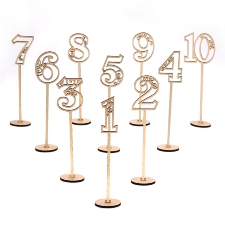 Table numbers 1-20 set - Younique Collective