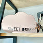 Sweet dreams cloud mirror decor
