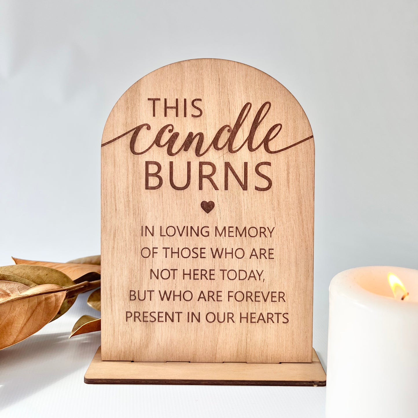 This candle burns