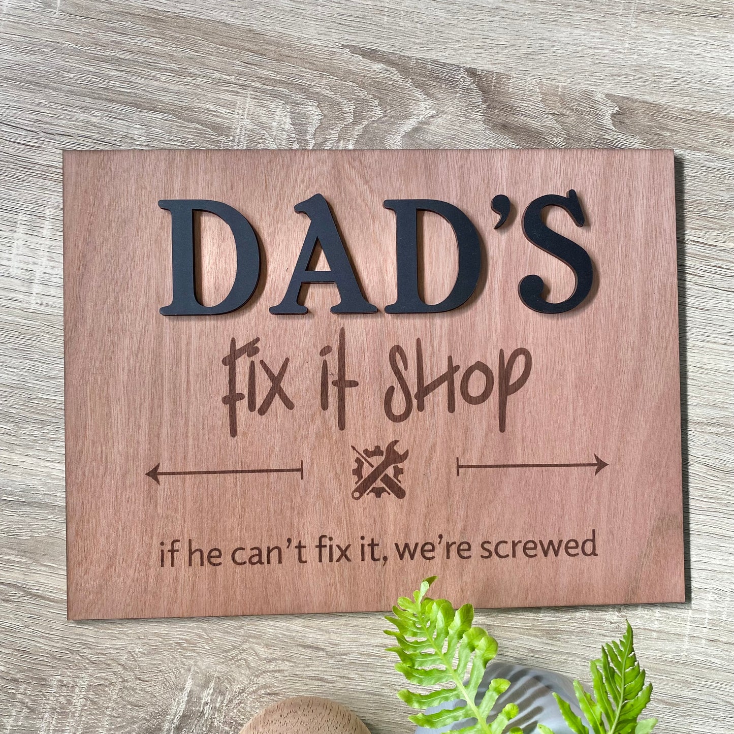 Fix it shop sign