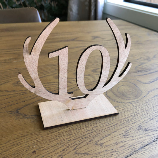 Rustic Antler Table Numbers - Younique Collective