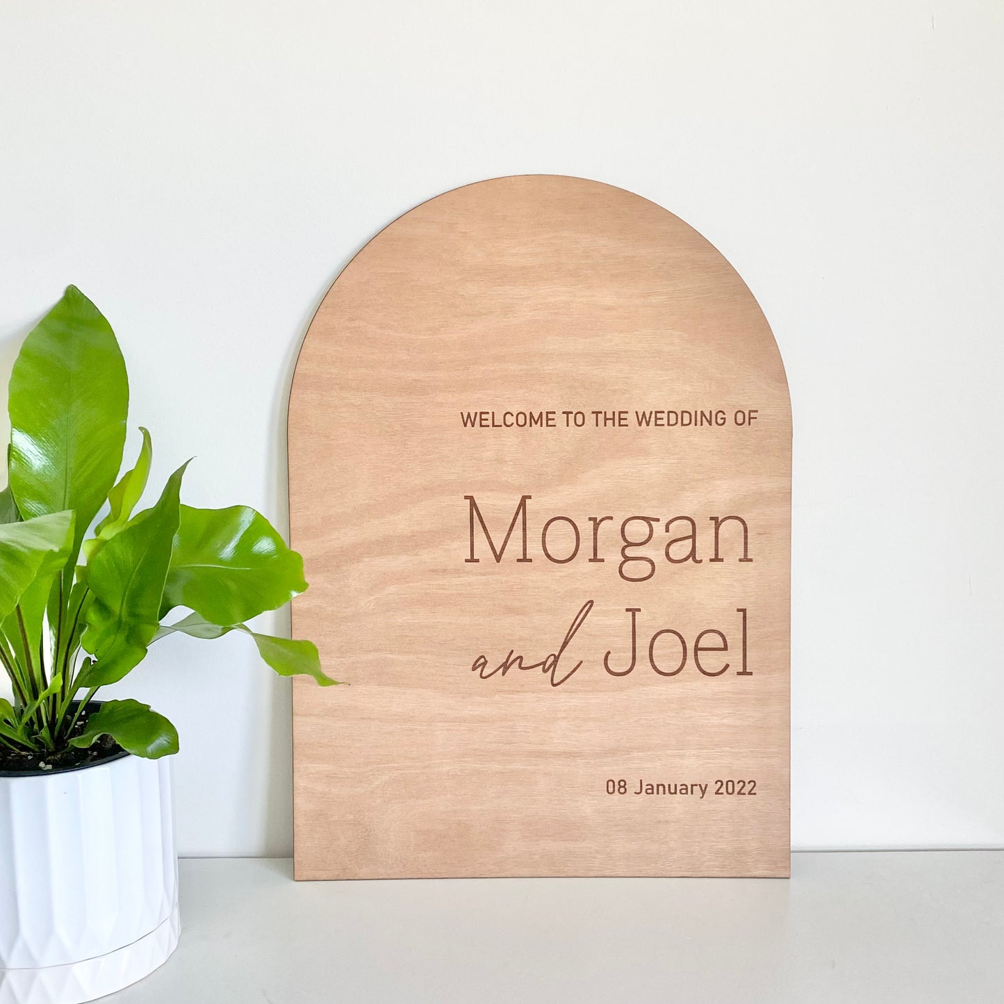 The Morgan wedding sign