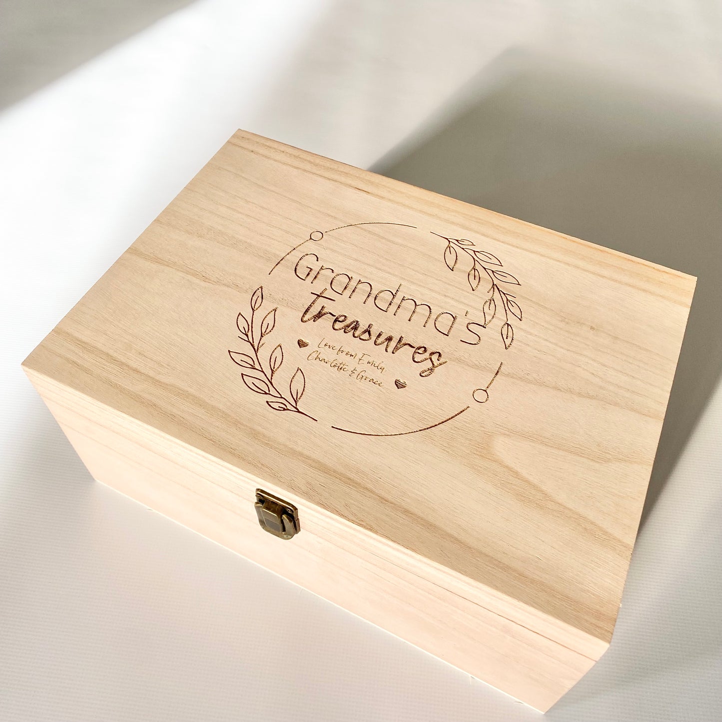 Custom designed keepsake box