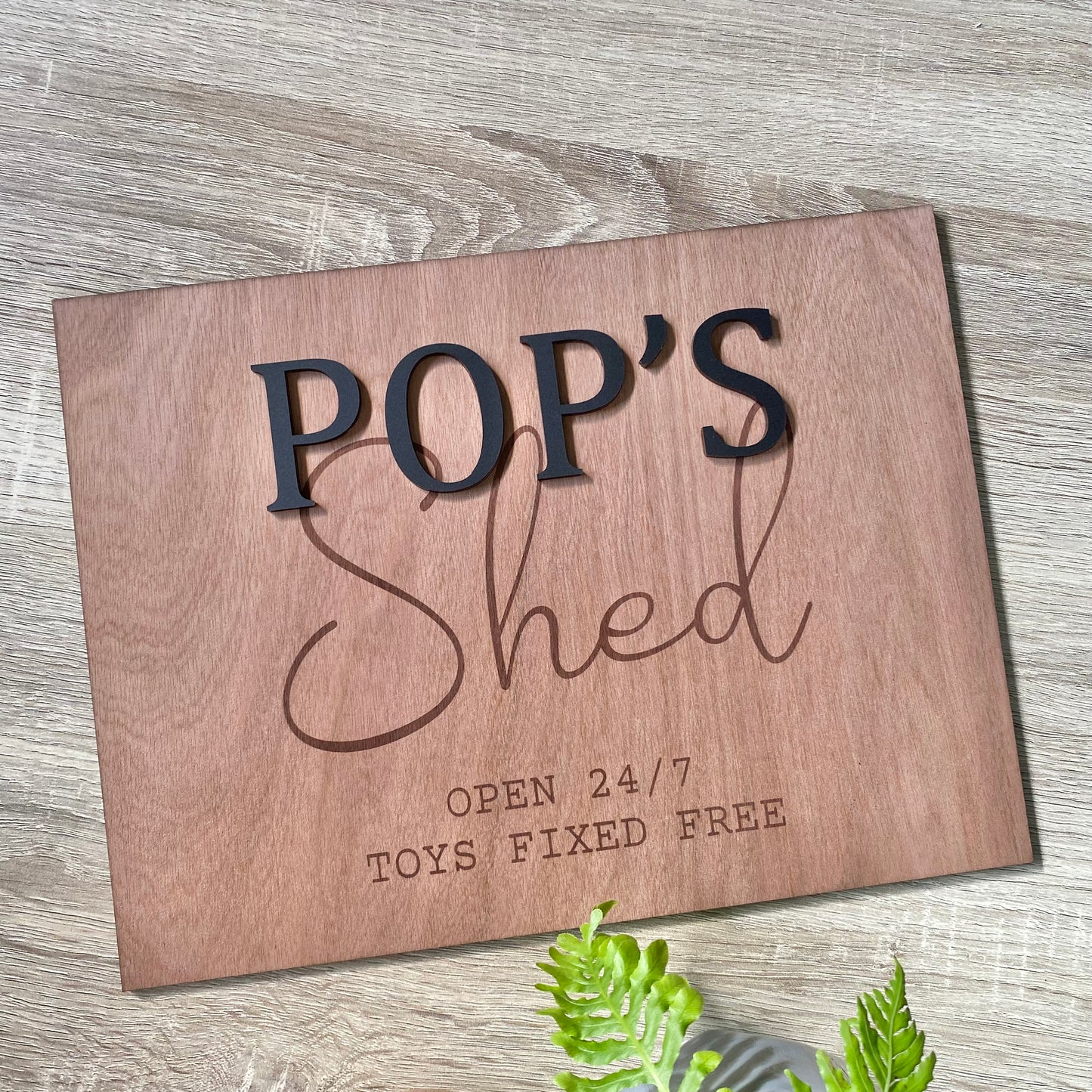 Shed sign, toys fixed free