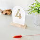 White Acrylic Table Numbers