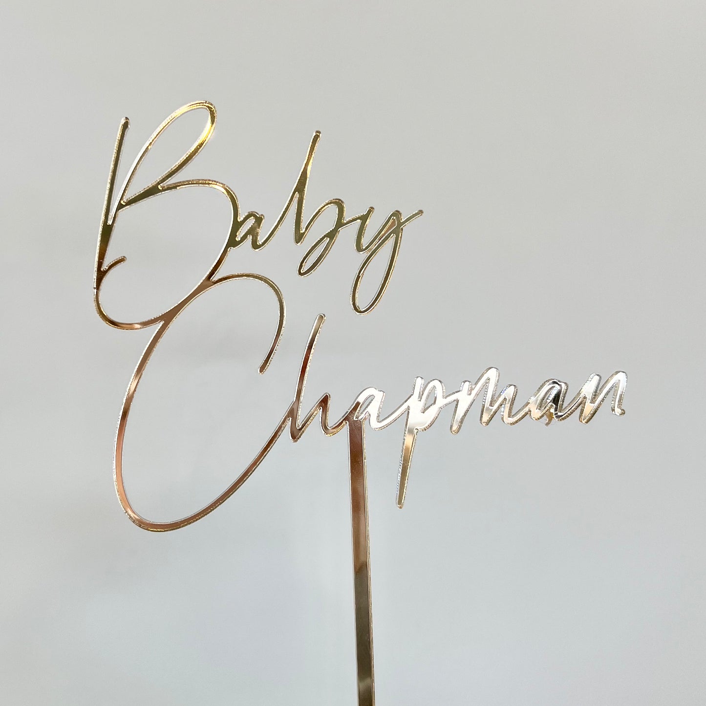 Baby surname topper