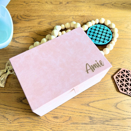 Jewellery box with engraved name