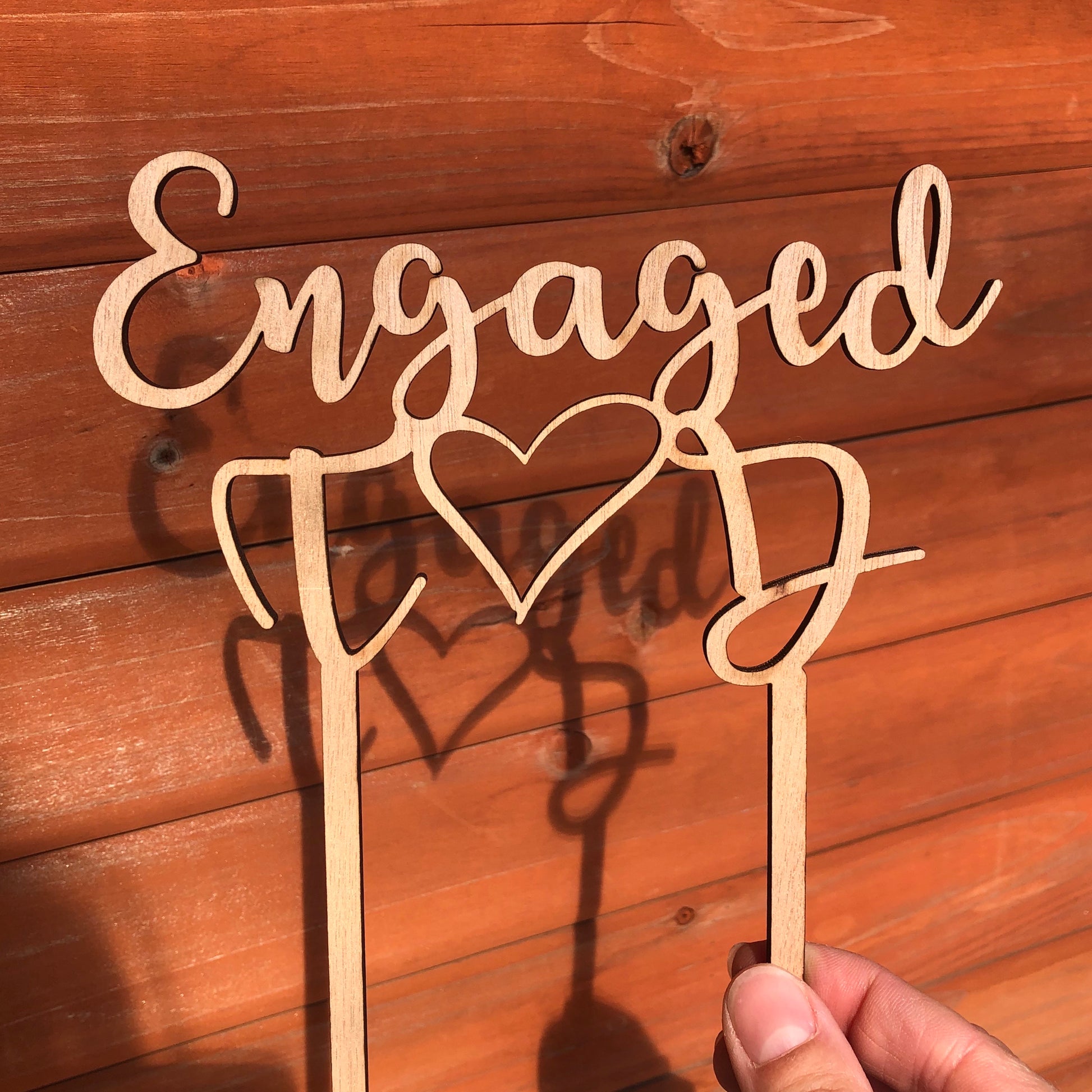 Engaged initials topper - Younique Collective