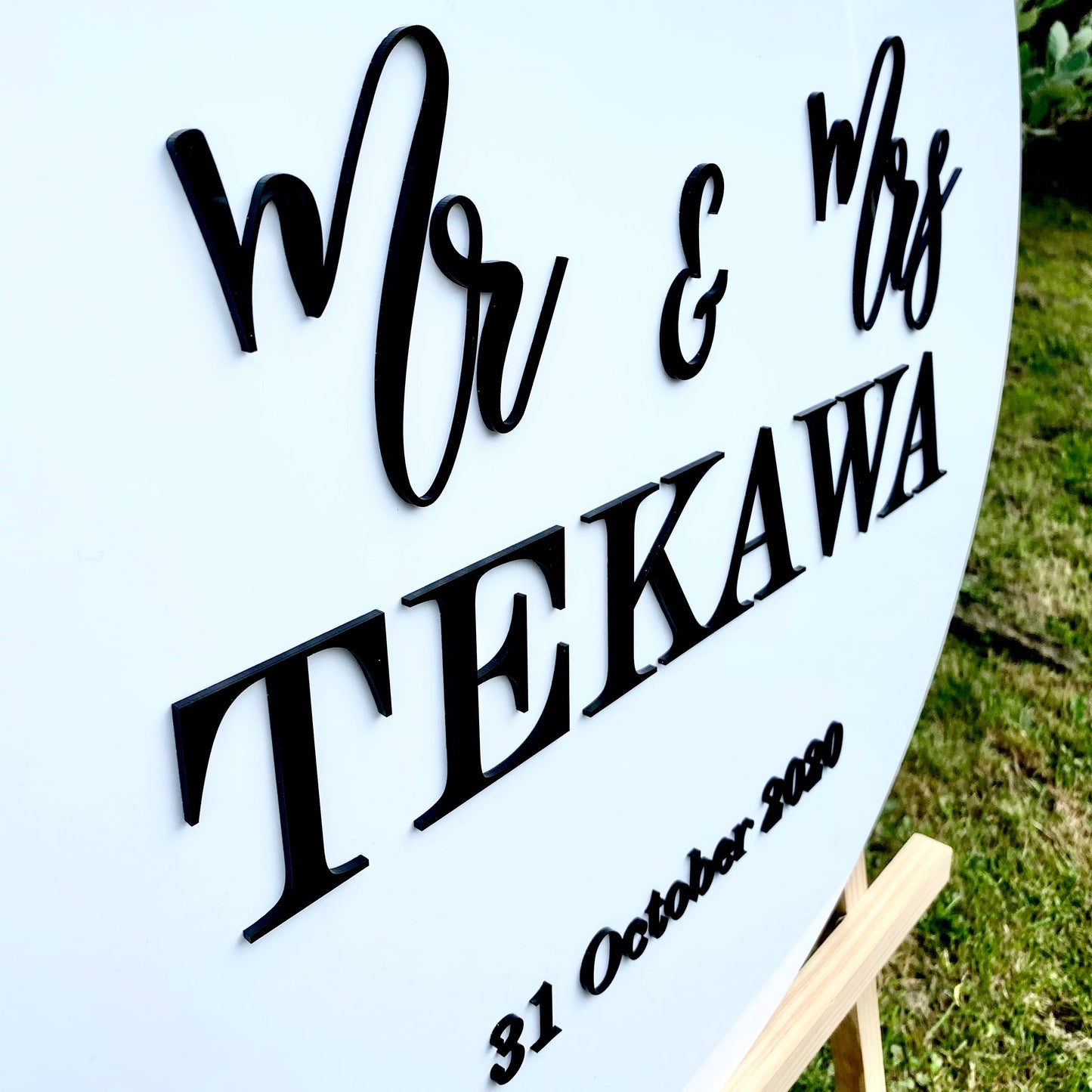The Sage wedding sign - decal