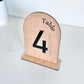 The Jed table number