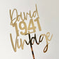 Vintage (year) with name topper